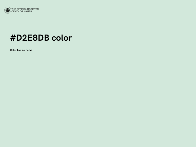 #D2E8DB color image