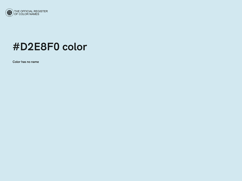 #D2E8F0 color image