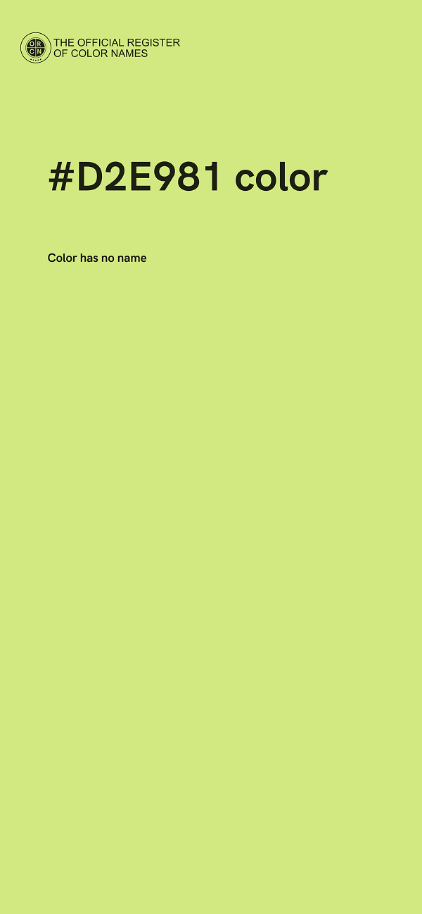 #D2E981 color image