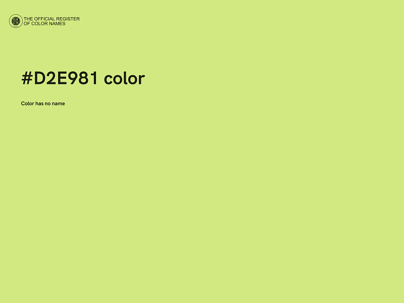 #D2E981 color image
