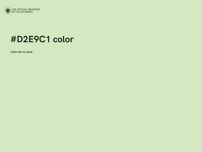 #D2E9C1 color image