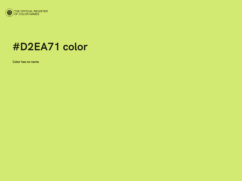 #D2EA71 color image