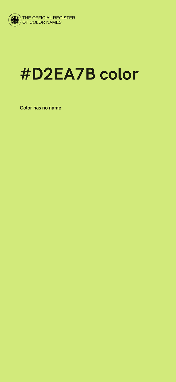 #D2EA7B color image