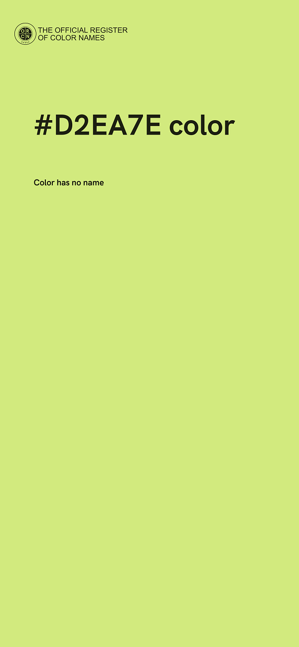 #D2EA7E color image