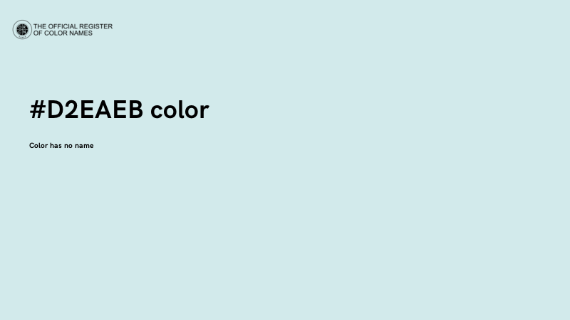 #D2EAEB color image