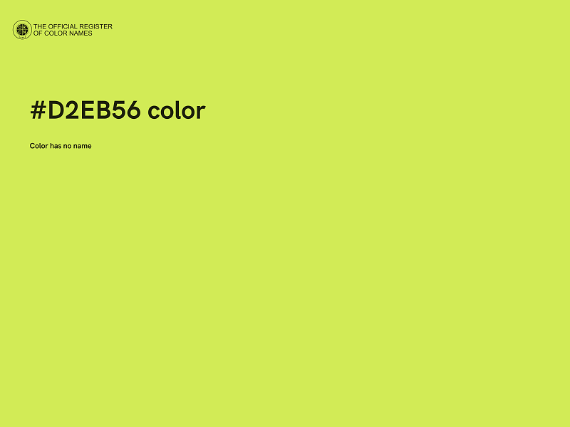 #D2EB56 color image