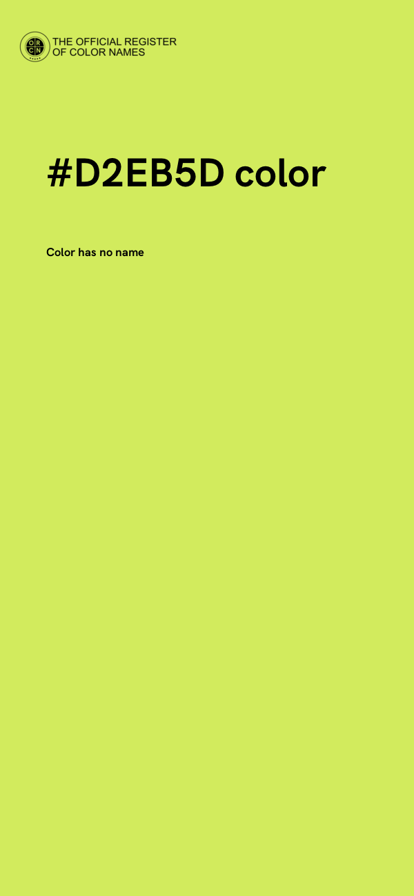 #D2EB5D color image