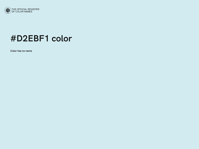 #D2EBF1 color image