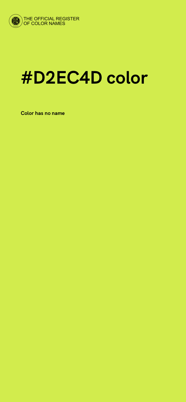 #D2EC4D color image
