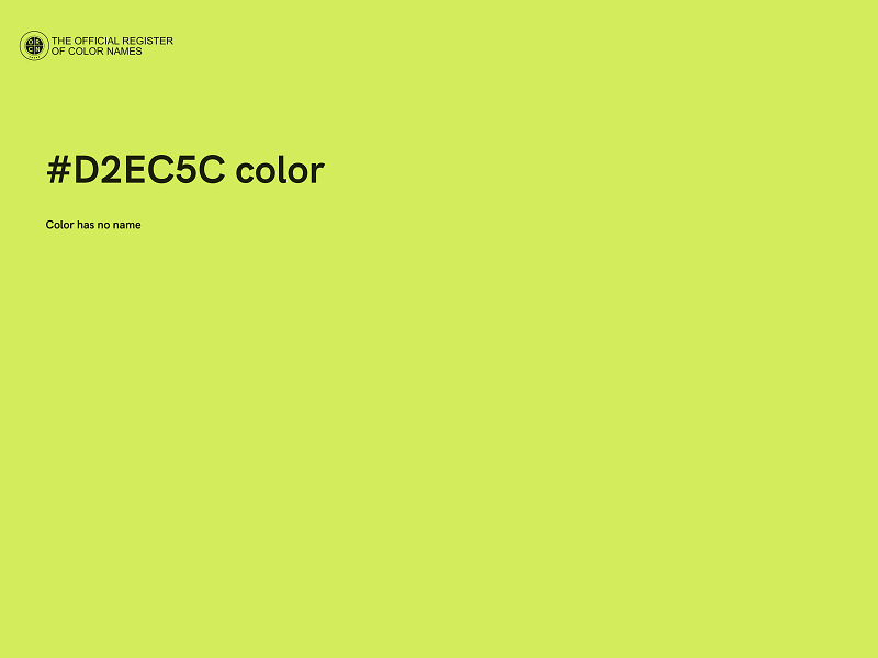 #D2EC5C color image
