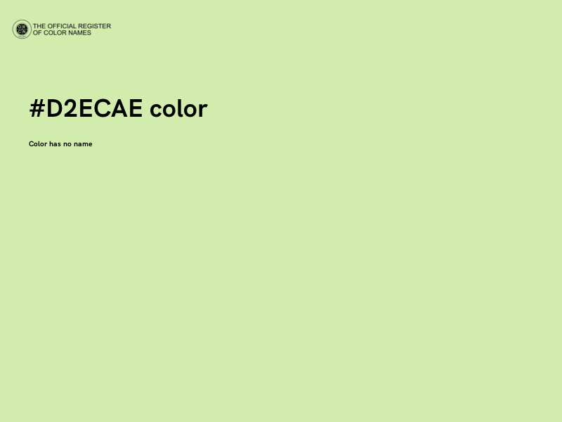 #D2ECAE color image