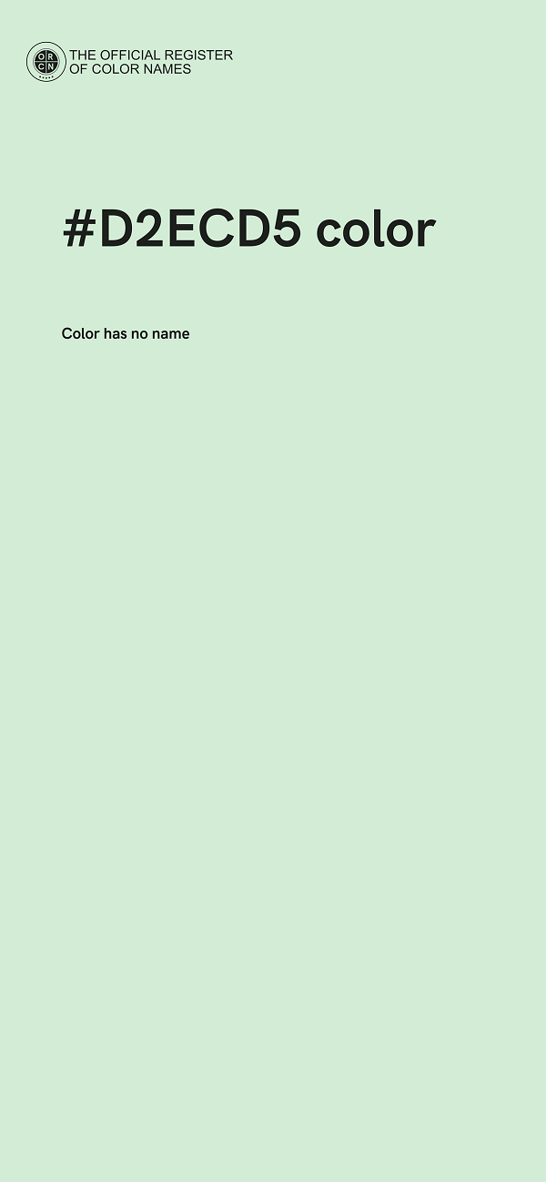 #D2ECD5 color image