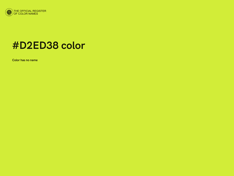 #D2ED38 color image