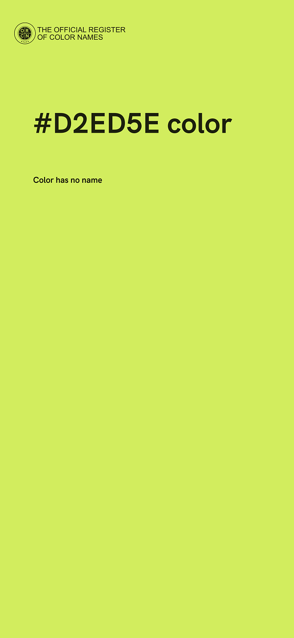 #D2ED5E color image