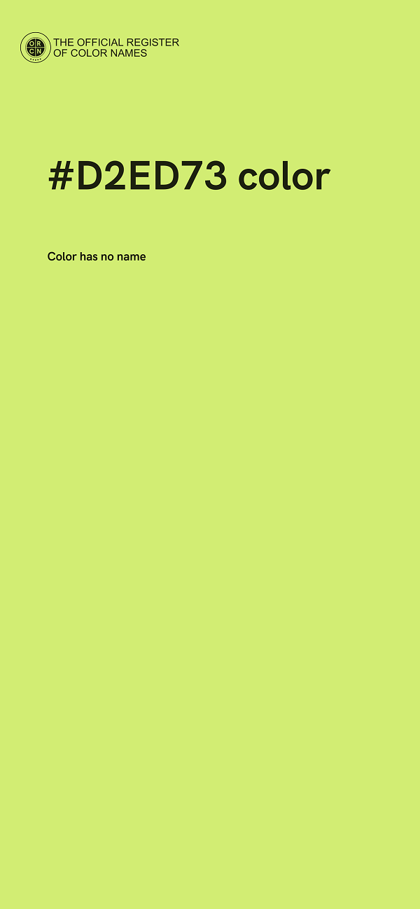 #D2ED73 color image