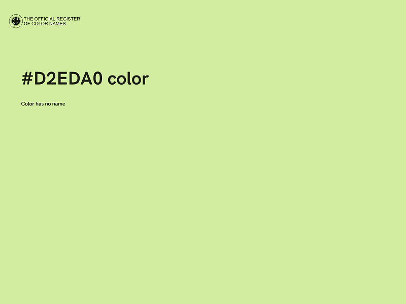 #D2EDA0 color image