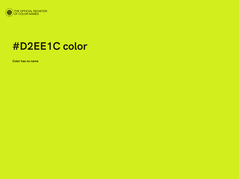 #D2EE1C color image