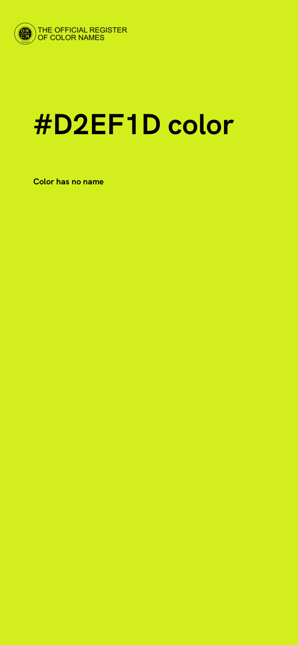 #D2EF1D color image