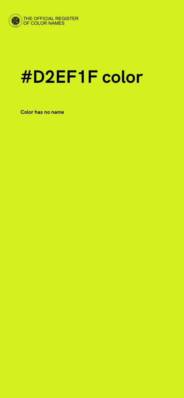 #D2EF1F color image