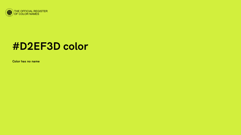 #D2EF3D color image