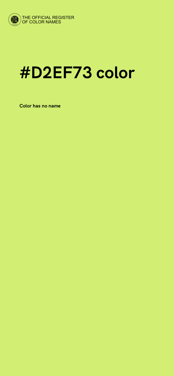 #D2EF73 color image