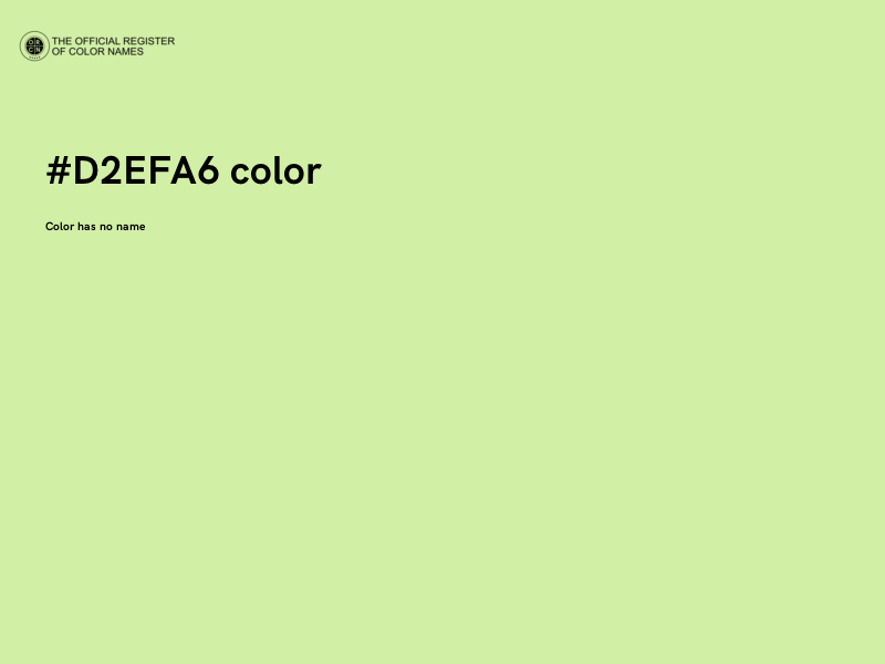 #D2EFA6 color image