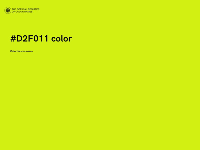 #D2F011 color image
