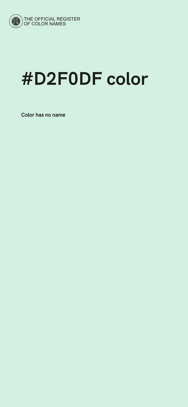 #D2F0DF color image