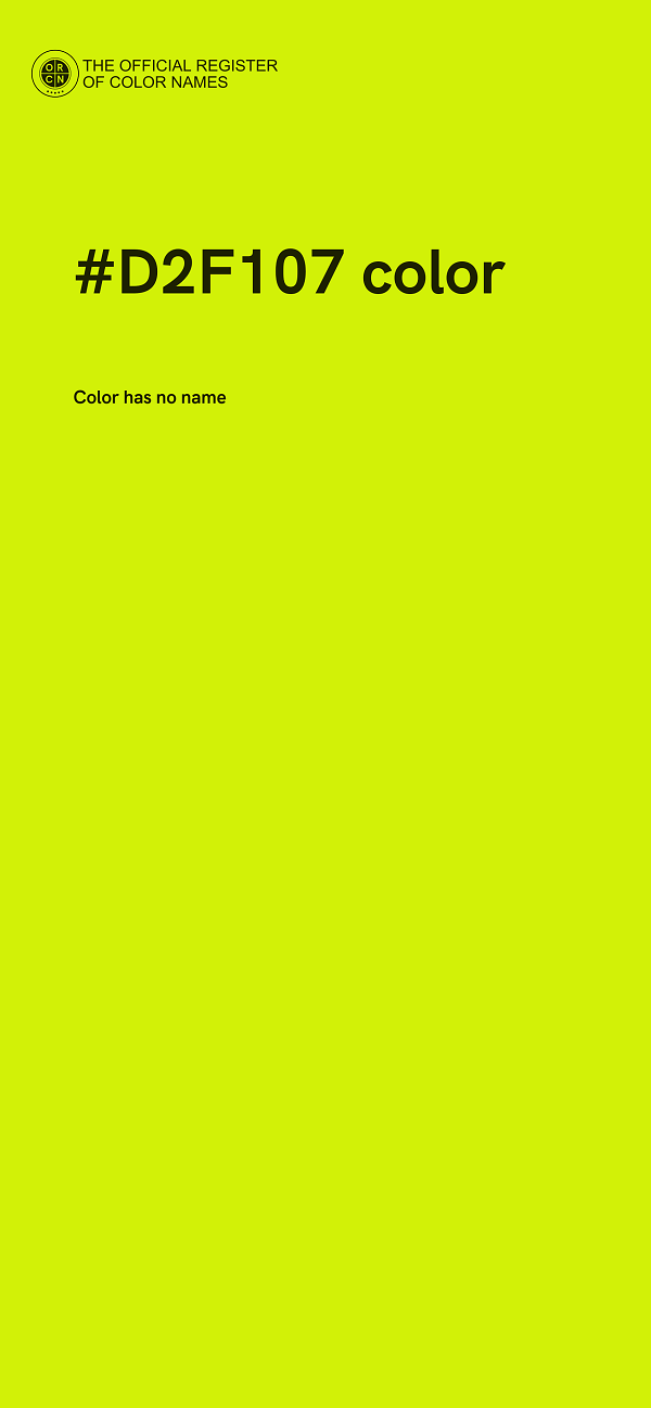 #D2F107 color image