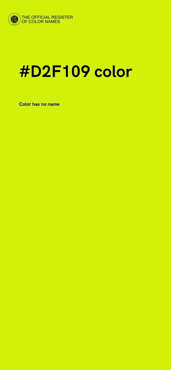 #D2F109 color image