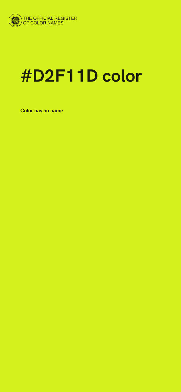 #D2F11D color image