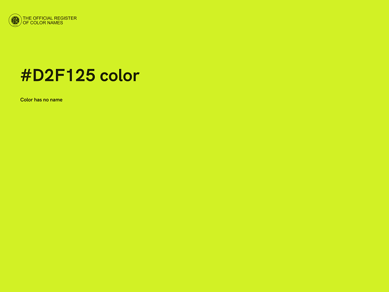 #D2F125 color image