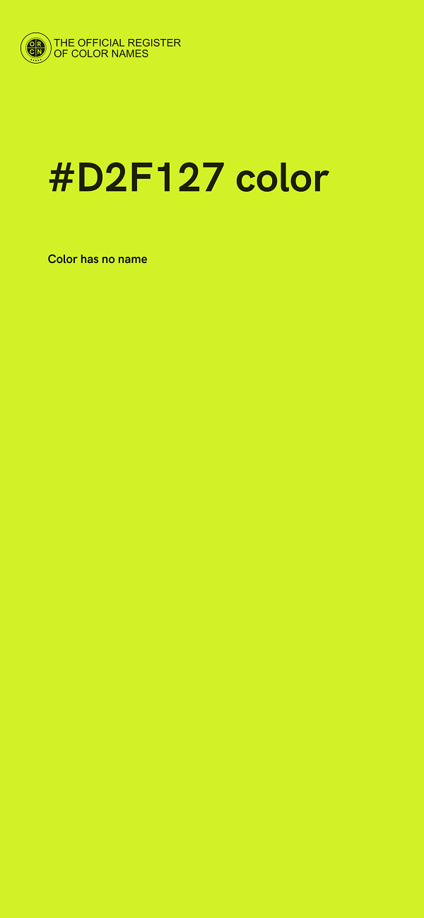 #D2F127 color image