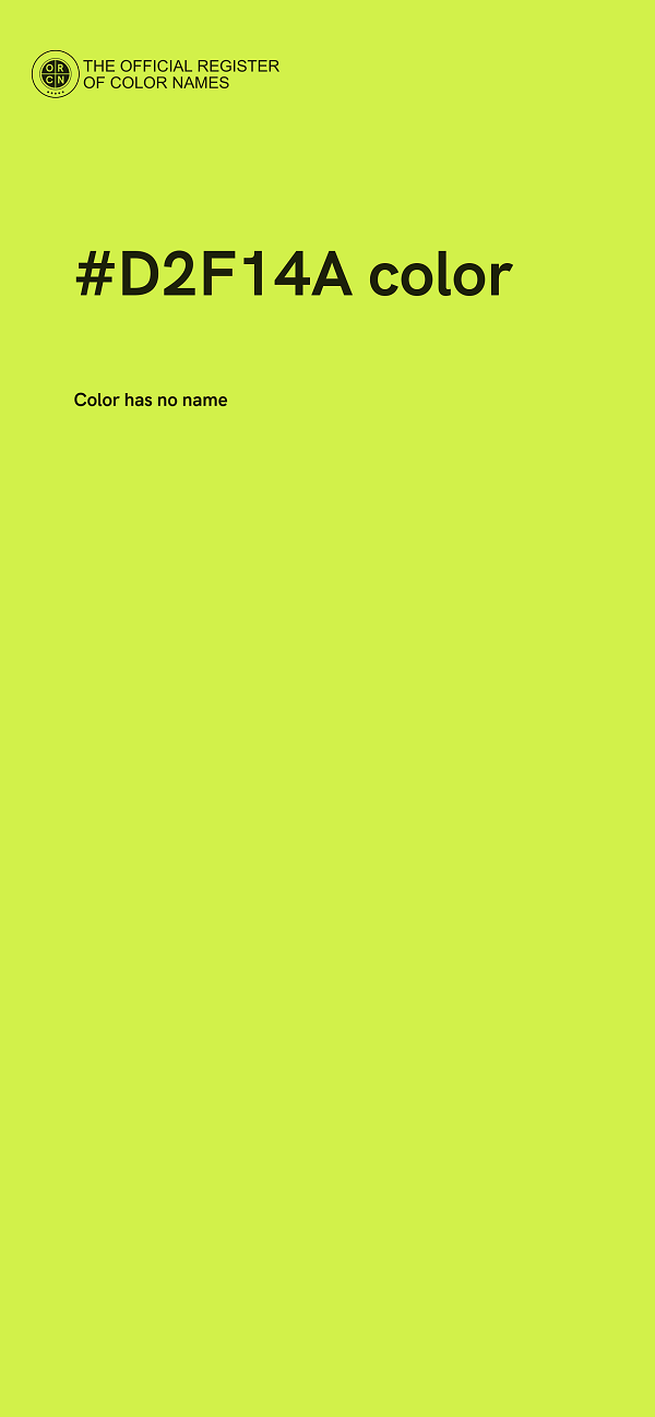 #D2F14A color image
