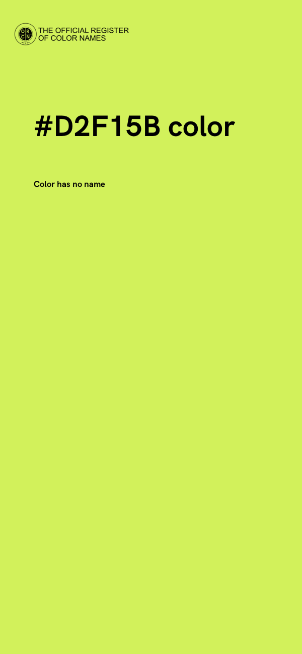 #D2F15B color image