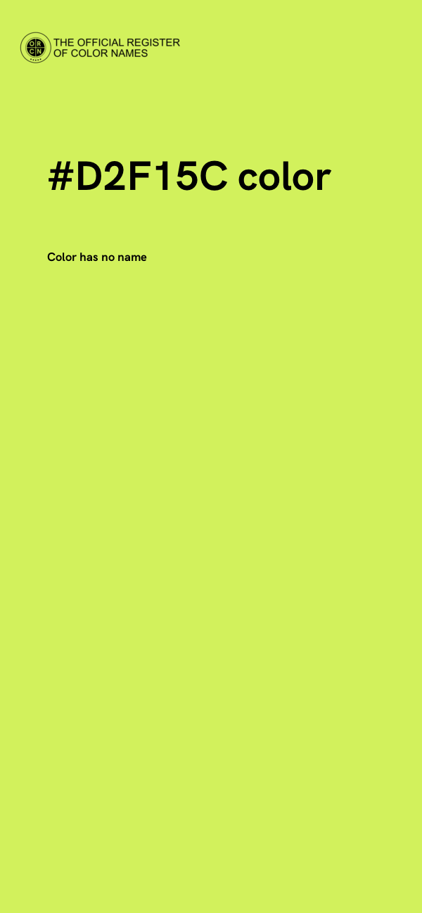 #D2F15C color image
