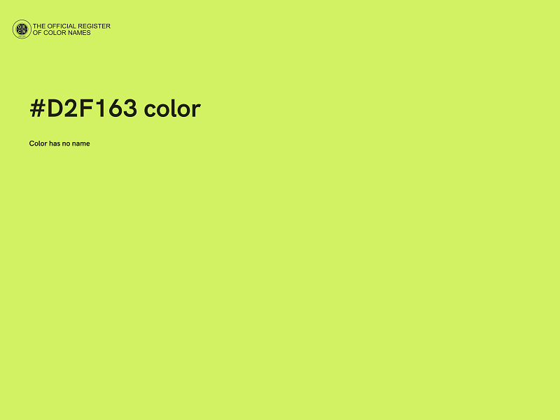 #D2F163 color image