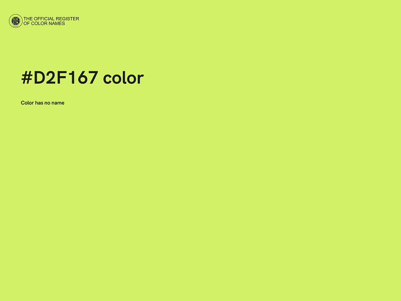 #D2F167 color image