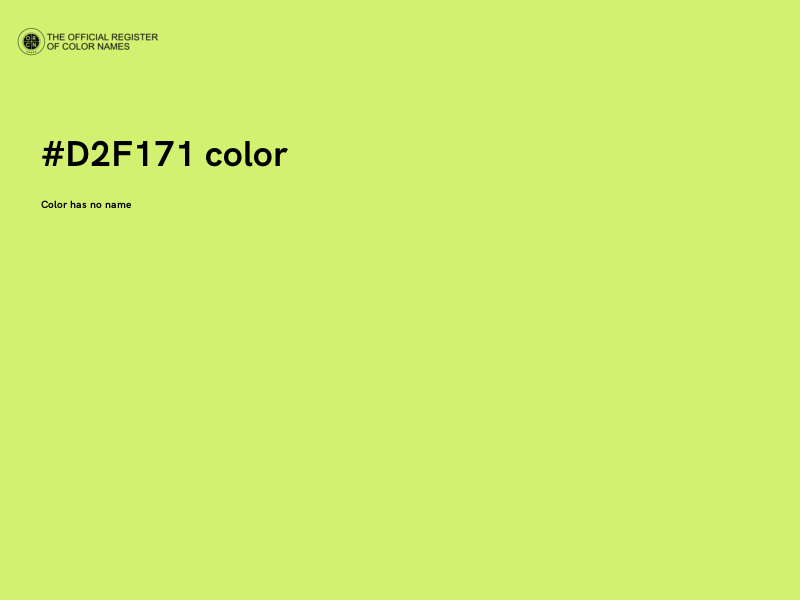 #D2F171 color image
