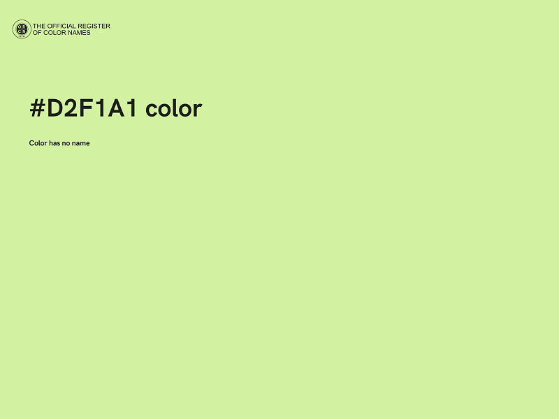 #D2F1A1 color image