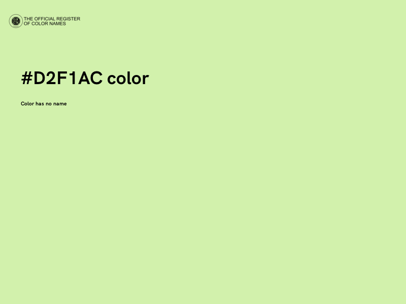 #D2F1AC color image