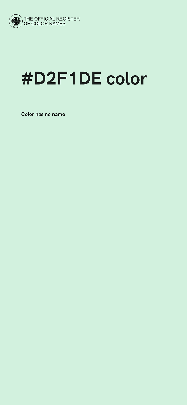 #D2F1DE color image