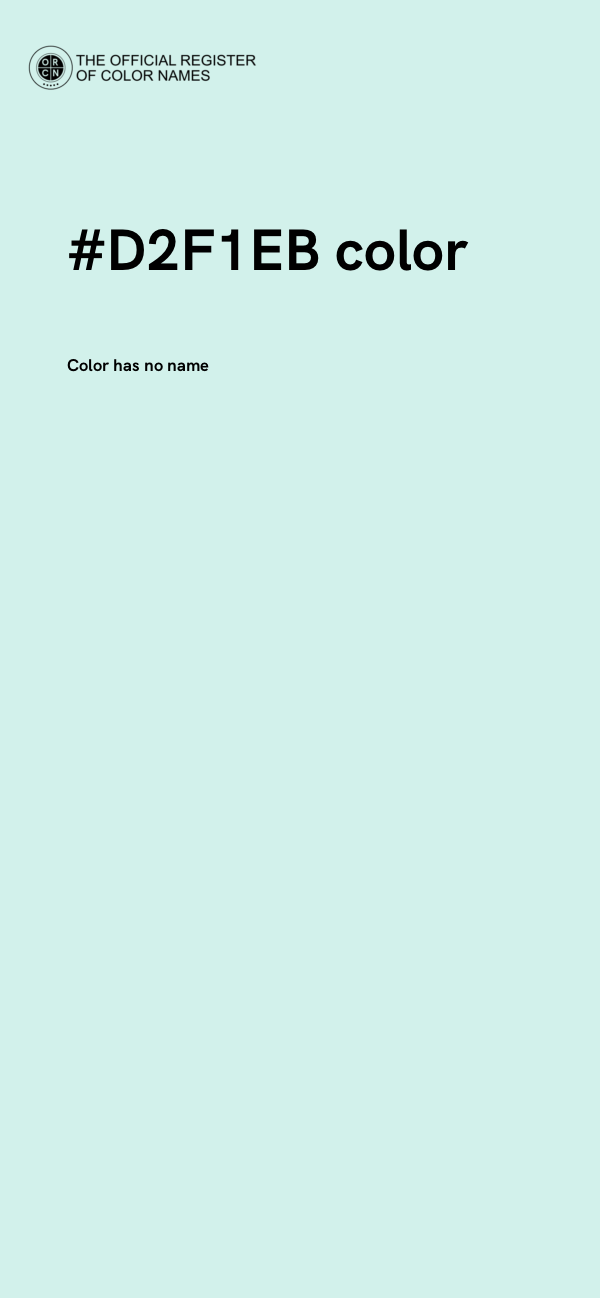 #D2F1EB color image