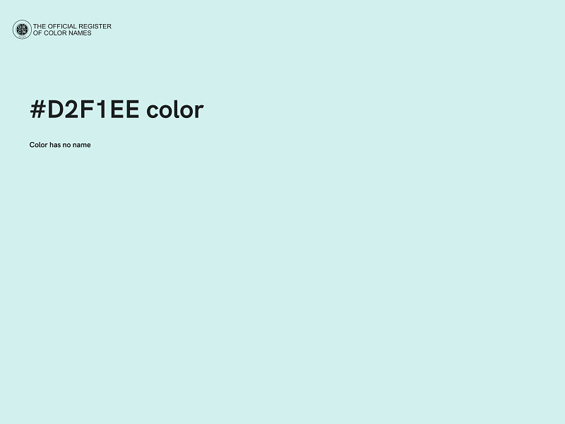 #D2F1EE color image