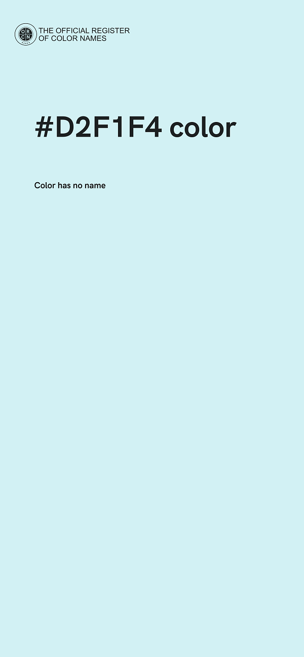 #D2F1F4 color image