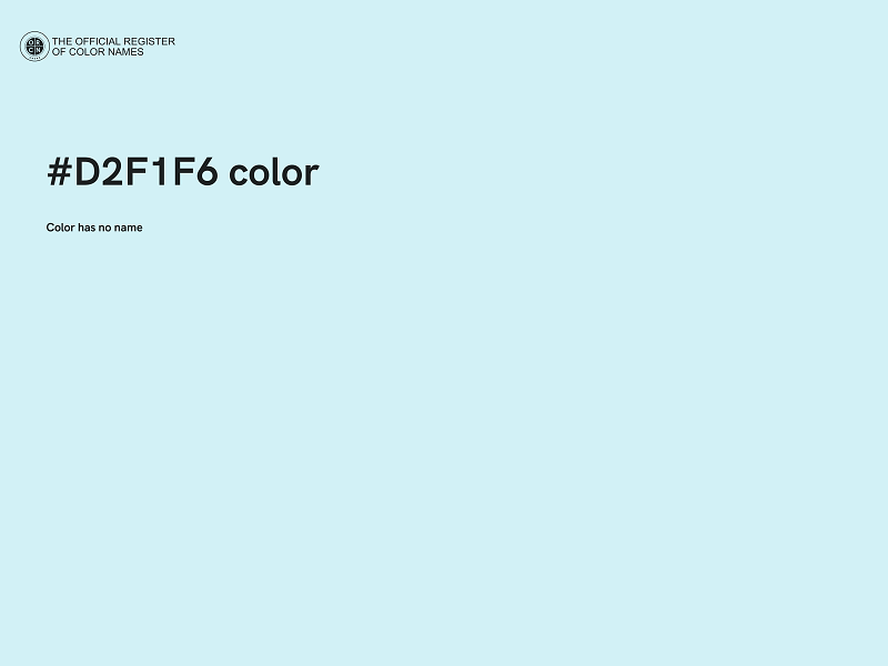 #D2F1F6 color image