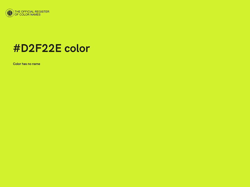 #D2F22E color image