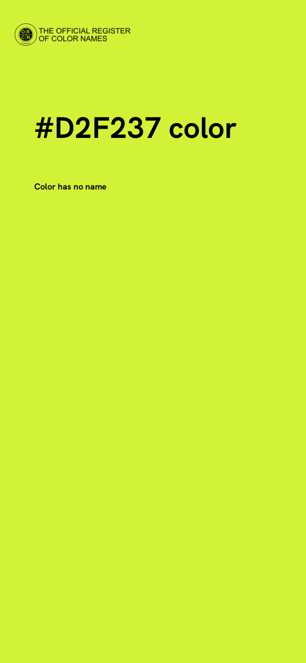 #D2F237 color image
