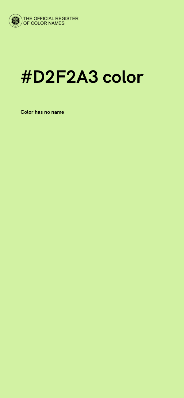 #D2F2A3 color image