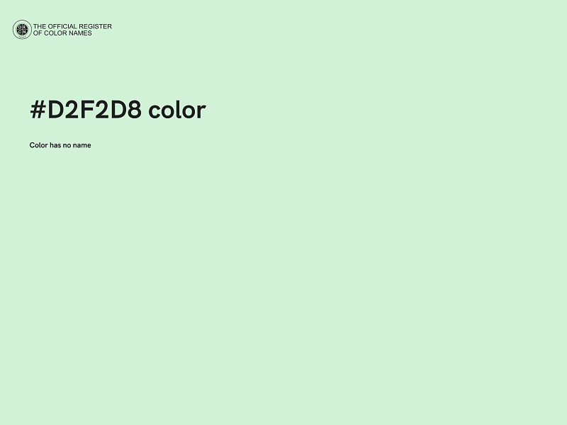 #D2F2D8 color image